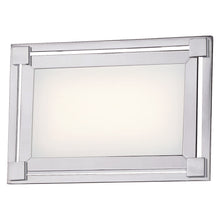 Load image into Gallery viewer, Framed LED Bath Vanity Light in Chrome.
