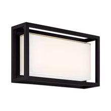 Load image into Gallery viewer, Framed Outdoor LED Wall Light in Medium/Black.