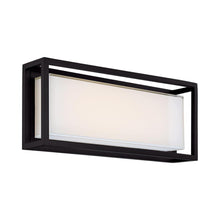 Load image into Gallery viewer, Framed Outdoor LED Wall Light in Large/Black.
