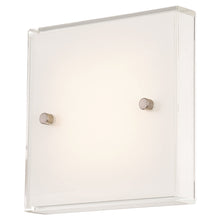 Load image into Gallery viewer, Framework LED Wall Light in Brushed Nickel.
