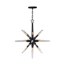 Load image into Gallery viewer, Ariel Chandelier in Black (26-Inch).