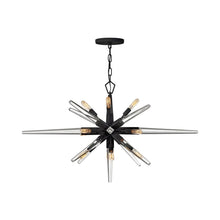 Load image into Gallery viewer, Ariel Chandelier in Black (40-Inch).