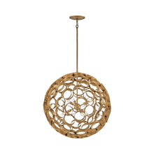 Load image into Gallery viewer, Centric Pendant Light in Burnished Gold (Large).