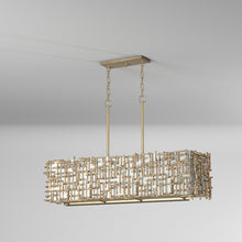 Load image into Gallery viewer, Farrah Linear Pendant Light in Detail.