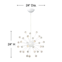Load image into Gallery viewer, Impulse LED Chandelier - line drawing