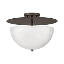 Load image into Gallery viewer, Inez Semi Flush Mount Ceiling Light in Black Oxide.