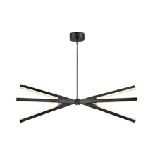 Load image into Gallery viewer, Rae LED Pendant Light in Horizontal/Black.