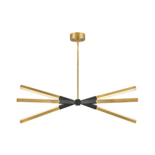 Load image into Gallery viewer, Rae LED Pendant Light in Horizontal/Lacquered Brass.