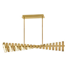 Load image into Gallery viewer, Stitch LED Linear Pendant Light in Detail.