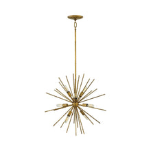 Load image into Gallery viewer, Tryst Chandelier in Burnished Gold (Small).