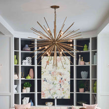 Load image into Gallery viewer, Tryst Chandelier in living room.