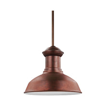 Load image into Gallery viewer, Fredricksburg Outdoor Pendant Light in Weathered Copper.