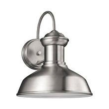 Load image into Gallery viewer, Fredricksburg Outdoor Wall Light in Small/Satin Aluminum.