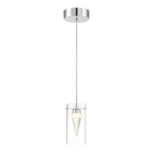 Load image into Gallery viewer, Funnel Cloud LED Mini Pendant Light in Chrome.