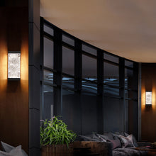 Load image into Gallery viewer, Fusion Outdoor LED Wall Light in outside area.