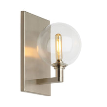 Load image into Gallery viewer, Gambit Wall Light in Single Light/Satin Nickel.