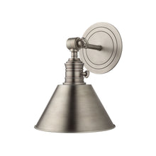 Load image into Gallery viewer, Garden City Wall Light in None/Antique Nickel/Antique Nickel.
