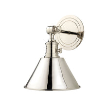 Load image into Gallery viewer, Garden City Wall Light in None/Polished Nickel/Polished Nickel.