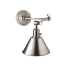 Load image into Gallery viewer, Garden City Wall Light in Horizontal/Antique Nickel/Antique Nickel.
