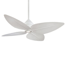 Load image into Gallery viewer, Gauguin Outdoor Ceiling Fan in Flat White/LED.