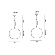 Load image into Gallery viewer, Gem Pendant Light - line drawing.