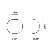 Load image into Gallery viewer, Gem Wall Light - line drawing.