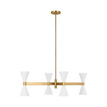 Load image into Gallery viewer, Albertine Chandelier in Matte White (42-Inch).