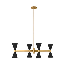 Load image into Gallery viewer, Albertine Chandelier in Midnight Black (42-Inch).