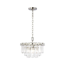Load image into Gallery viewer, Arden Chandelier in Polished Nickel (Small).