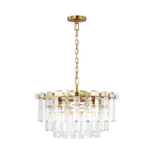 Load image into Gallery viewer, Arden Chandelier in Burnished Brass (Medium).
