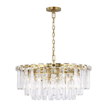 Load image into Gallery viewer, Arden Chandelier in Burnished Brass (Large).