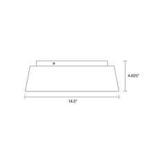 Load image into Gallery viewer, Asher Flush Mount Ceiling Light - line drawing.