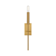 Load image into Gallery viewer, Brianna Tail Wall Light in Burnished Brass.