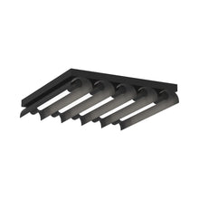 Load image into Gallery viewer, Carson Modern LED Flush Mount Ceiling Light in Midnight Black.