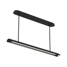 Load image into Gallery viewer, Carson Modern LED Linear Pendant Light in Midnight Black.