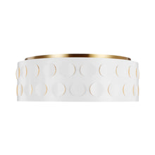 Load image into Gallery viewer, Dottie Flush Mount Ceiling Light in Burnished Brass (Large).