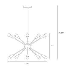 Load image into Gallery viewer, Jax Chandelier - line drawing.