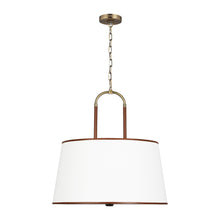 Load image into Gallery viewer, Katie Pendant Light in Time Worn Brass (Large).
