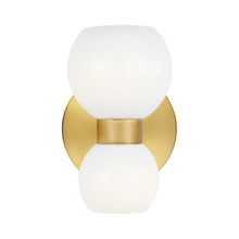Load image into Gallery viewer, Londyn LED Wall Light in Burnished Brass.