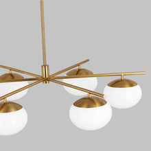 Load image into Gallery viewer, Lune LED Chandelier in Detail.