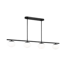 Load image into Gallery viewer, Lune LED Linear Chandelier in Detail.