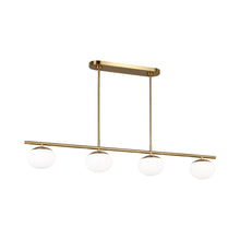 Load image into Gallery viewer, Lune LED Linear Chandelier in Detail.