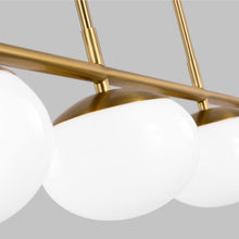 Load image into Gallery viewer, Lune LED Linear Chandelier in Detail.