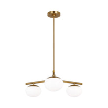 Load image into Gallery viewer, Lune LED Semi Flush Mount Ceiling Light in Detail.