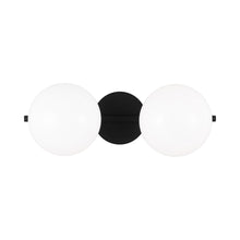 Load image into Gallery viewer, Lune LED Vanity Wall Light in Aged Iron (2-Light).