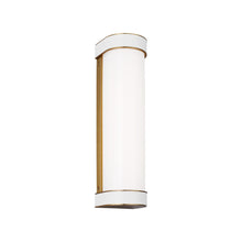 Load image into Gallery viewer, Monroe LED Vanity Wall Light in Burnished Brass (Medium).