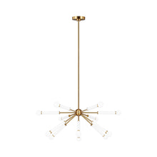 Load image into Gallery viewer, Monroe Sputnik Chandelier in Burnished Brass (12-Light).