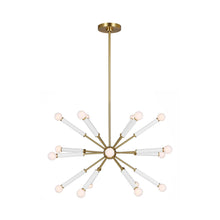 Load image into Gallery viewer, Monroe Sputnik Chandelier in Burnished Brass (18-Light).