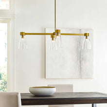 Load image into Gallery viewer, Moritz Chandelier in dining room.