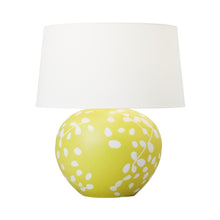 Load image into Gallery viewer, Nan LED Table Lamp in Semi Matte Citron.